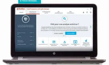  ??  ?? LE MEILLEUR POUR PC
Selon notre partenaire AV-Test, c’est l’antivirus et VPN américain McAfee qui protège le mieux Windows.