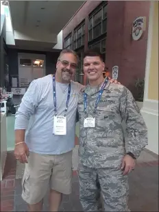  ?? SUBMITTED PHOTO ?? U.S. Air Force SMSgt. Philip McAlpin Jr., right, with his father, Philip.