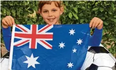  ?? Foto: Susanne Rummel ?? Kathrin zeigt dir hier die Flagge Australien­s.