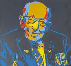  ??  ?? Willesboro­ugh resident Annie Pryer painted this stunning piece of Captain Sir Tom Moore