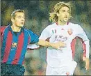  ?? FOTO: MD ?? Con Cocu, en 2002, en Champions