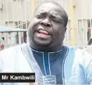  ??  ?? Mr Kambwili