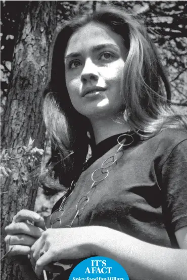  ??  ?? STAR PUPIL: Hillary Rodham in 1969 at Wellesley College, Massachuse­tts