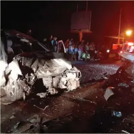  ?? CORTESÍA ?? El violento percance ocurrió en La Palma de Parrita.