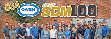  ?? Contribute­d ?? Owen Security Solutions was named #85 in the nation for security companies this week by SDM Magazine.