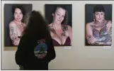  ?? CHRIS RILEY — TIMES-HERALD ?? The Tattooed & Tenacious - Indigenous Women & Ancestral Tattoos exhibit features portraits of local tattooed women.