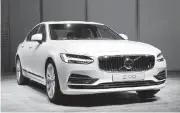  ?? PAUL SANCYA, THE ASSOCIATED PRESS ?? The new Volvo S90 is the passenger-car version of the XC90 SUV, which won the North American Truck of the Year award.