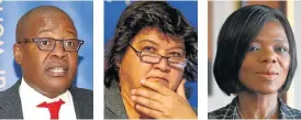  ??  ?? Brian Molefe Lynne Brown Thuli Madonsela