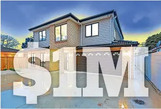  ??  ?? This new house in Papatoetoe is expected to sell for more than $1 million – too rich for the bidders at yesterday’s auction.