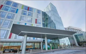  ?? SUBMITTED PHOTOS ?? Children’s Hospital of Philadelph­ia has opened a new inpatient hospital in Upper Merion. This photo shows the main entrance of the new hospital.