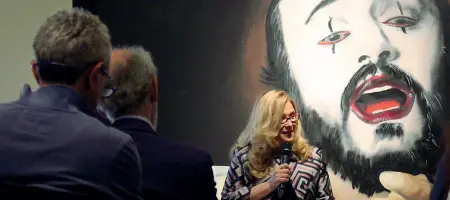  ??  ?? Promotrice Nicoletta Mantovani, moglie di Luciano Pavarotti, presiede la Fondazione Luciano Pavarotti che ricorderà domani il maestro scomparso il 6 settembre 2007 dopo la grande serata all’Arena