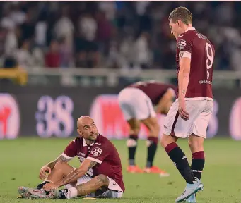  ?? ANSA ?? A secco Simone Zaza non segna dal 25 agosto: nella foto è con Andrea Belotti, senza gol contro Napoli e Udinese