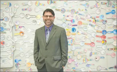  ?? BEA AHBECK/NEWS-SENTINEL ?? Lawrence Elementary Principal Juan Carlos Villafana was honored as “Boss of the Year” during the Lodi Unified school board meeting on Tuesday.