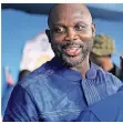  ?? FOTO: DPA ?? Ex-Fußballer George Weah ist heute Präsident von Liberia.