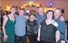  ??  ?? Linda and Craig Robertson, Christine and Archie Mitchell, and Donna Graham and Iain Galbraith in the party spirit.