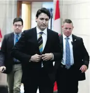  ?? JUSTIN TANG / THE CANADIAN PRESS ?? Prime Minister Justin Trudeau has said that Canada is “moving towards flexibilit­y” on supply management.
