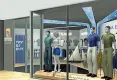  ??  ?? Il rendering del primo virtual store di Marina Militare all’aeroporto torinese di Caselle