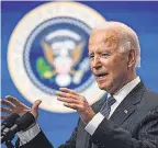  ?? EVAN VUCCI/ AP ?? One of Joe Biden’s campaign themes was unity, but his administra­tion is already arguing with Republican­s on what constitute­s unity.