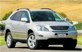  ?? NZME files ?? Lexus’ second-generation RX 350 performed well in safety tests.