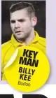  ??  ?? KEY MAN BILLY KEE Burton