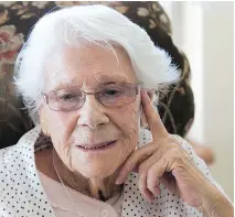  ??  PAT MCGRATH/OTTAWA CITIZEN ?? Eve Eagar-Anderson, 97, has had personal support worker visits reduced from twice daily to twice weekly.