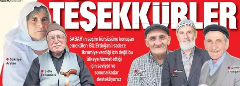  ??  ?? Şükriye Arslan Sıdkı Erdemirci Yusuf Azrak Ahmet Uslu Ahmet Erdoğan