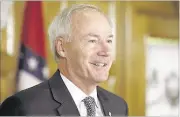  ?? DANNY JOHNSTON/ASSOCIATED PRESS ?? A spokesman for Gov. Asa Hutchinson said he plans to move quickly on the execution dates, but does not have a timeline.