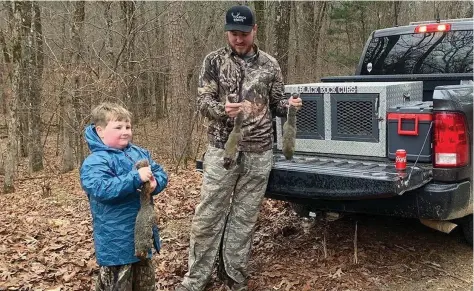  ?? (Special to
The Commercial) ?? The “Squirrel-a-palooza” hunt normally attracts about 45 veterans and their families, with 30 to 35 people hunting, an Arkansas Game and Fish Commission official said.