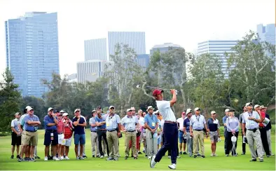  ??  ?? Morikawa won four points from four at the 2017 Walker Cup, which the USA won 19-7