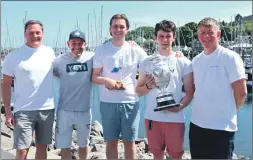  ?? ?? The crew of the Arcade, overall winner of the 2023 Scottish Series which saw challengin­g conditions and fierce racing.