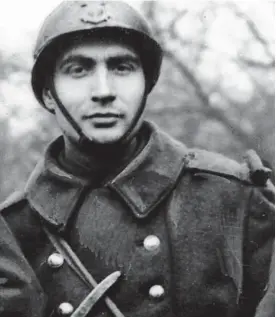  ??  ?? War time role: Young François Mitterrand in French uniform