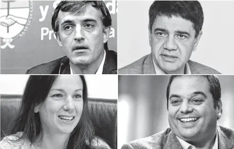  ?? FOTOS: ARCHIVO LA NUEVA. ?? Entre los candidatos a integrar las listas de Cambiemos están Esteban Bullrich, Jorge Macri, Carolina Stanley y Jorge Triaca.