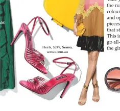  ??  ?? H&M, Heels, $249, Senso, senso.com.au