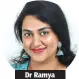  ??  ?? Dr Ramya