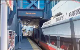  ?? Verónica Del Valle / Hearst Connecticu­t Media ?? Passengers ride Metro-North 78 percent less than they did before the pandemic, according to MTA data. But the railroad is still trying to restore customers’ trust by attracting leisure riders during the weekend.