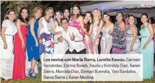  ??  ?? Los vios con aría Sierra, L ette Kawas Carmen Fernández, Corina Bo h, Say y Krimilda Díaz, Karen
ra, Marcela Díaz, Damari Buendía, Yani Bardales, Darce Sierra y aren Medin