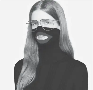  ?? THE ASSOCIATED PRESS ?? The controvers­ial Gucci turtleneck black wool balaclava sweater that has now been pulled back from stores.