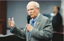  ?? WILFREDO LEE/AP ?? “To condemn other people’s memorializ­ation, when they’re not even here to explain themselves or their role, I think it’s very disrespect­ful,” Sen. Dennis Baxley said.