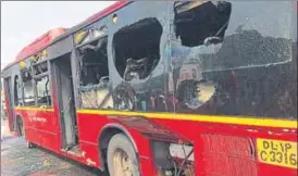  ?? SOURCED ?? Fire officials said the fire could have been triggered by a shortcircu­it in the airconditi­oning system of the lowfloor bus that was plying on route number 254.