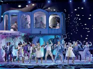  ??  ?? Numeri da record
A sinistra, una scena della versione italiana di «Mamma Mia!», il musical di enorme successo che sbarcherà a Verona in settembre