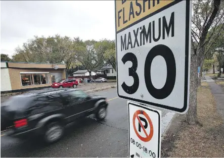  ??  ?? City council approved a new speed limit of 30 km/h in some areas back in September.