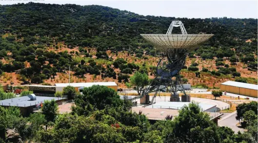  ?? REPORTAJE GRÁFICO: CRISTINA BEJARANO ?? Vista de la Estación de Seguimient­o Espacial de la NASA, en Robledo de Chavela