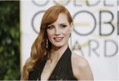  ??  ?? Chastain arrives at the 72nd Golden Globe Awards. — Reuters file photo