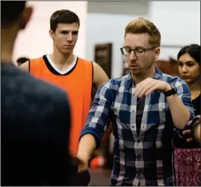  ??  ?? Matt Forbes in action as resident puppetry director on War Horse