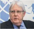  ?? ?? UN Humanitari­an Affairs chief Martin Griffiths