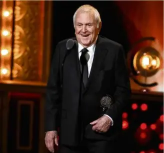  ?? CHARLES SYKES/INVISION/AP ?? John Kander, 96, accepts the award for lifetime achievemen­t in theater at the Tony Awards in June.