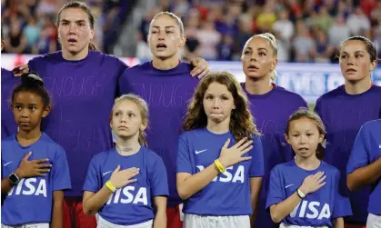  ?? Photograph: Joe Skipper/Reuters ?? Canada said they ‘will continue to wear purple until our associatio­n has standards in place that ensure equal treatment and opportunit­y’.