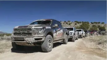  ?? JEFF WILSON/AUTOGUIDE.COM ?? Ford Performanc­e Racing School’s new Raptor Assault program is conducted at the Utah Motorsport­s Campus.