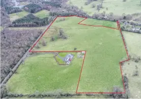  ??  ?? A non-residentia­l holding of around 20 acres at Rathbaun, Ballinacar­row, close to the gates of Templehous­e demesne, which Murphy auctioneer­s had for sale by private treaty with a guide price of €125,000 and for which a sale is agreed.