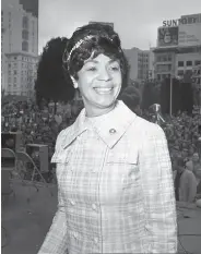  ?? Chronicle file photo 1970 ?? Aileen Clarke Hernandez became the second national president of NOW in 1970.